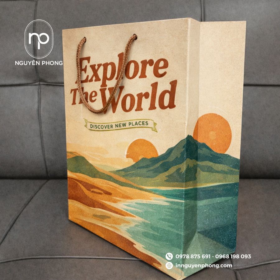 In Túi Giấy Du Lịch Chuyên Nghiệp